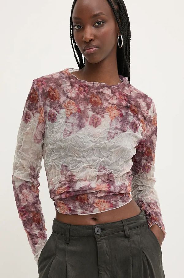 Desigual Bluza Desigual TOTTORI za žene, boja: bež, s uzorkom, 24WWBW03