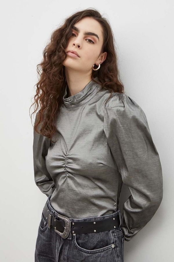 Gestuz Bluza Gestuz za žene, boja: siva, bez uzorka