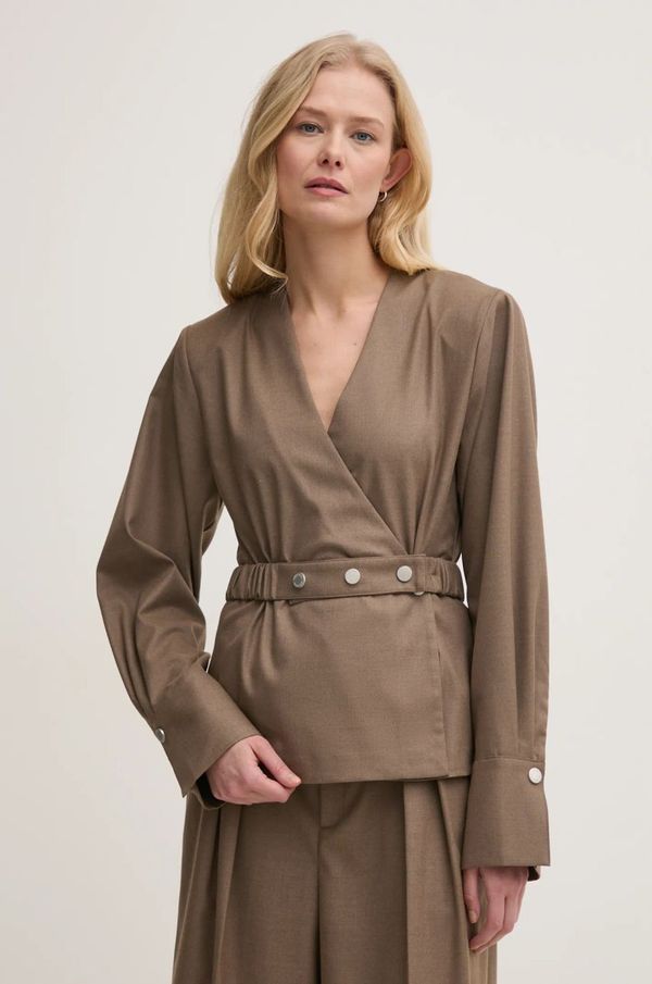 Gestuz Bluza Gestuz za žene, boja: smeđa, bez uzorka, 10909755