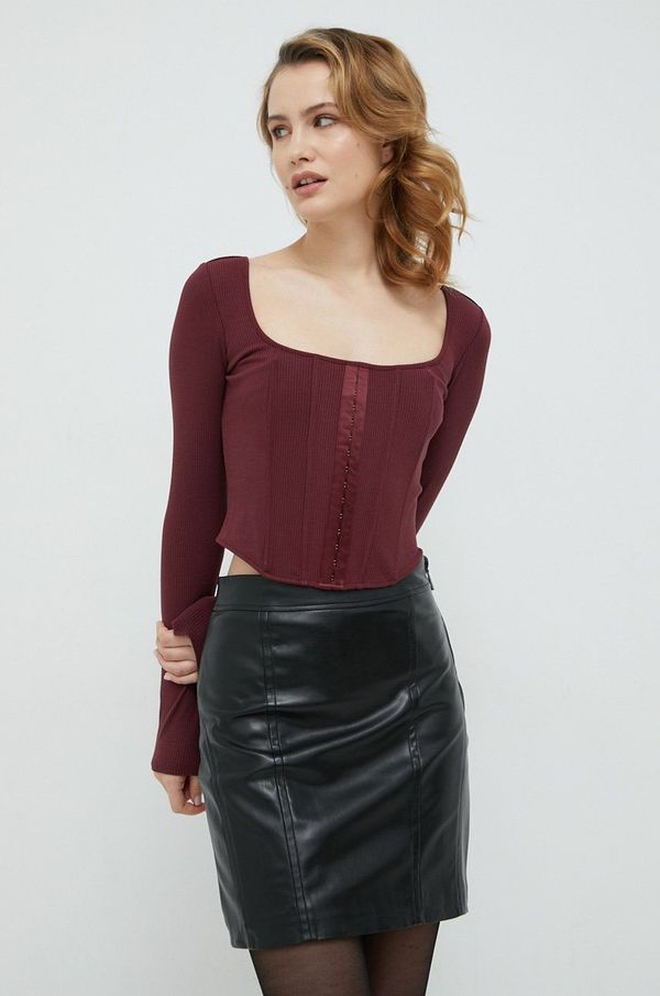 Guess Bluza Guess boja: bordo