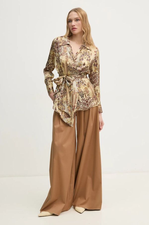 Hoss Intropia Bluza Hoss Intropia za žene, boja: bež, s uzorkom, 6288688