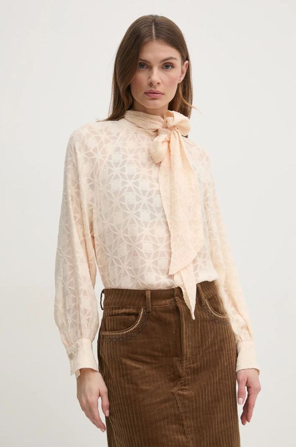 Hoss Intropia Bluza Hoss Intropia za žene, boja: bež, s uzorkom, 6288724