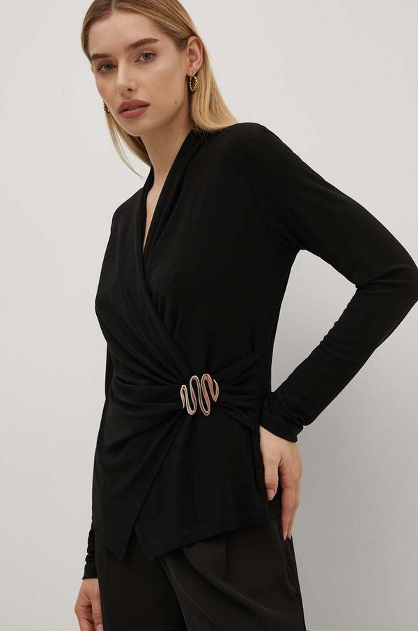 Joseph Ribkoff Bluza Joseph Ribkoff za žene, boja: crna, s aplikacijom, 243152