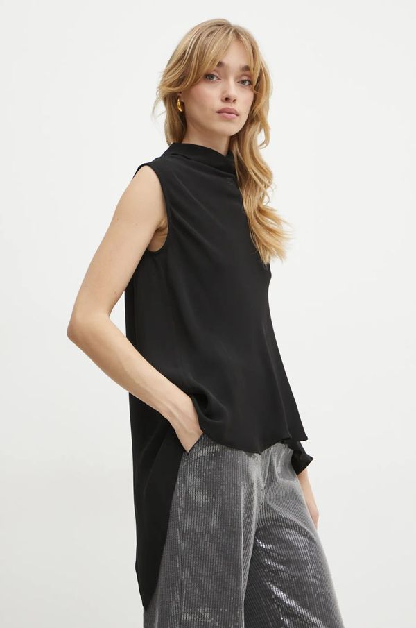 Karl Lagerfeld Bluza Karl Lagerfeld za žene, boja: crna, bez uzorka, A1W11017