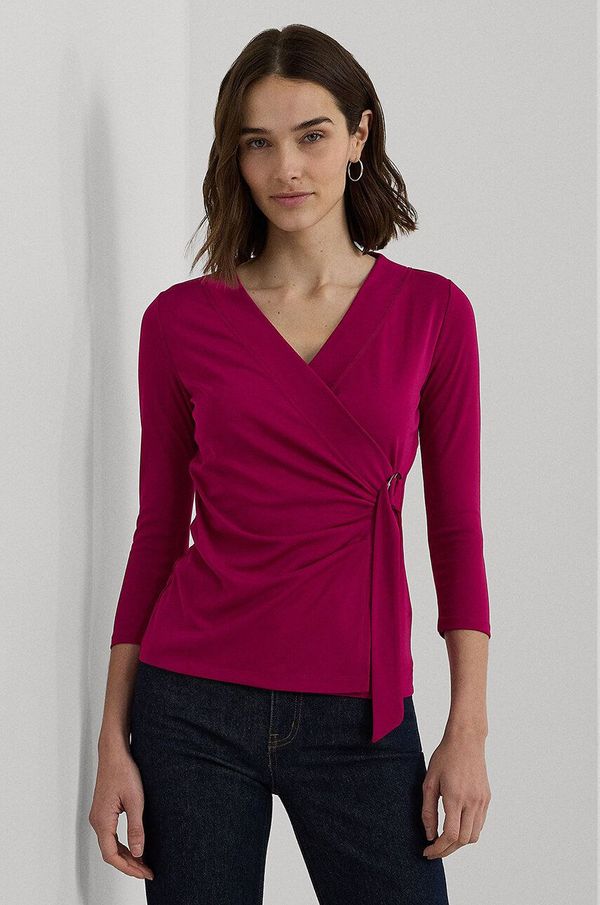 Lauren Ralph Lauren Bluza Lauren Ralph Lauren za žene, boja: narančasta, bez uzorka, 200889081