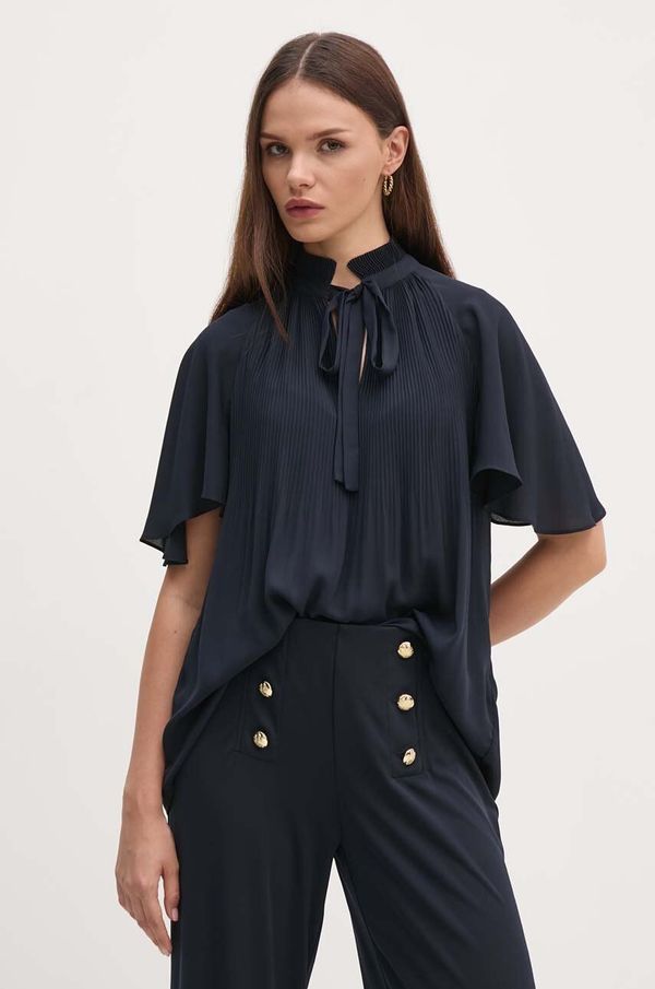 Lauren Ralph Lauren Bluza Lauren Ralph Lauren za žene, boja: tamno plava, bez uzorka, 200909386