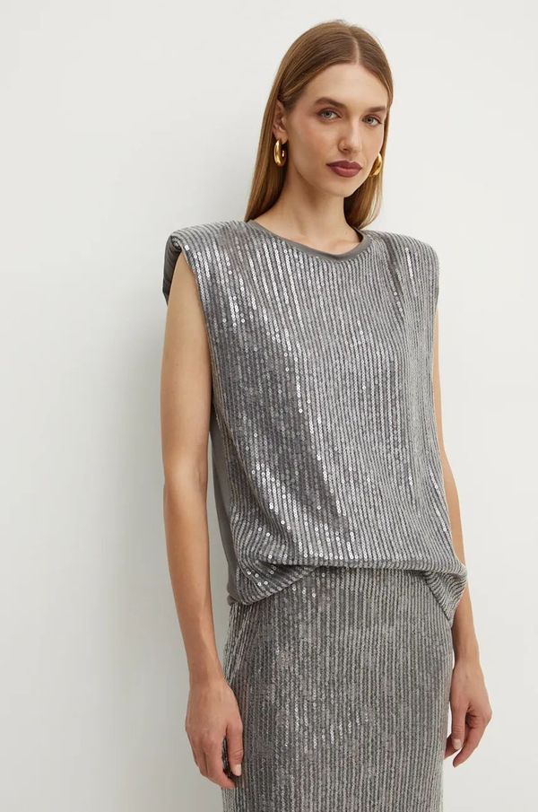 Liu Jo Bluza Liu Jo za žene, boja: siva, s aplikacijom, WF4156 J4792