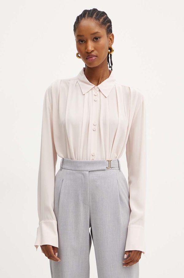 Liviana Conti Bluza Liviana Conti za žene, boja: ružičasta, relaxed, s klasičnim ovratnikom, L4WS06