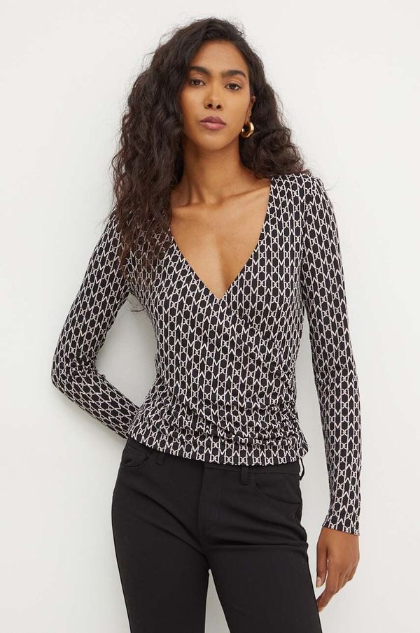 Marciano Guess Bluza Marciano Guess DORIS za žene, boja: crna, s uzorkom, 4YGP00 6262A