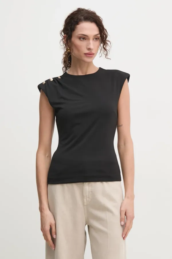 Marciano Guess Bluza Marciano Guess REMI za žene, boja: crna, s aplikacijom, 5RGP07 6263A