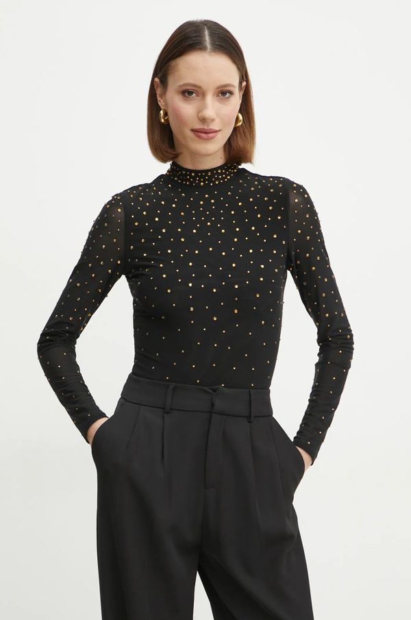 Marciano Guess Bluza Marciano Guess za žene, boja: crna, s aplikacijom, 5RGP03 6218A