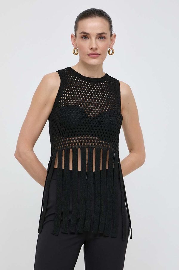 Marella Bluza Marella za žene, boja: crna, bez uzorka