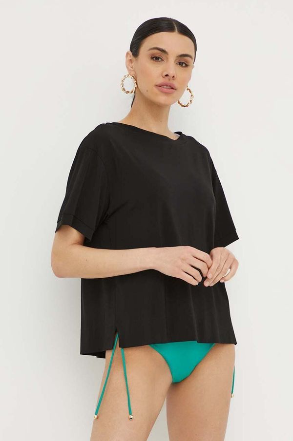 Max Mara Beachwear Bluza Max Mara Beachwear za žene, boja: crna, bez uzorka