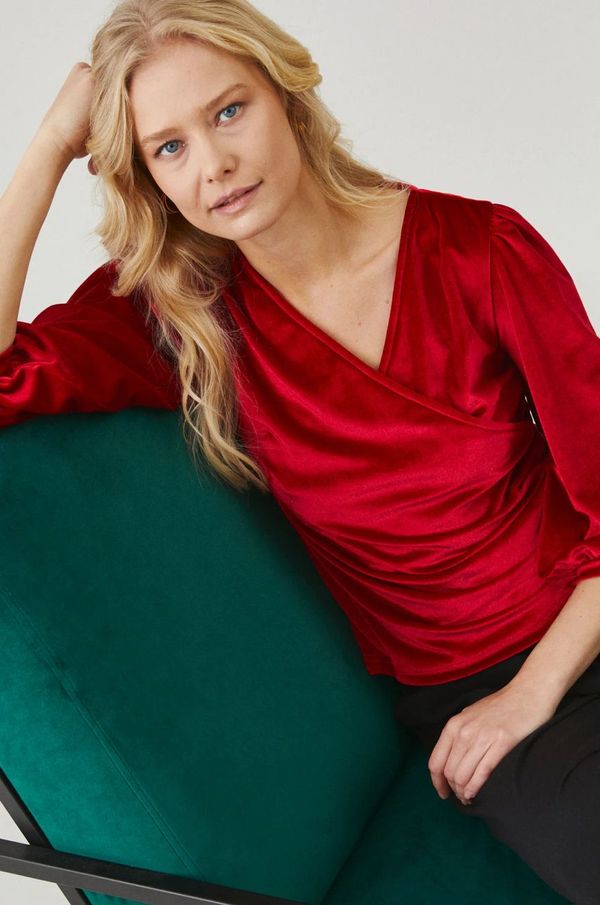 Medicine Bluza Medicine boja: crvena, bez uzorka