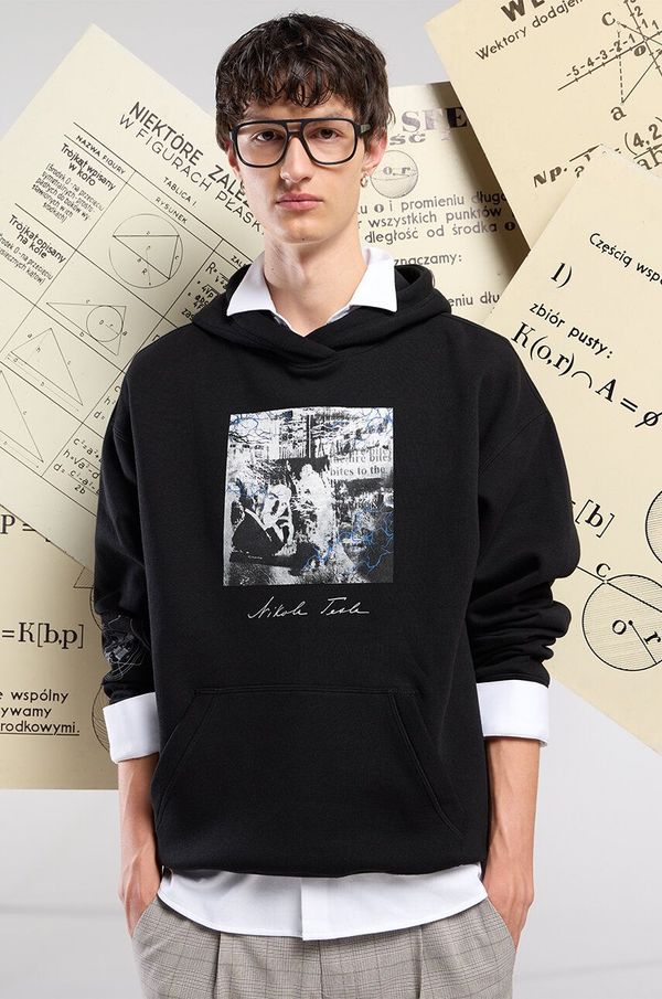 Medicine Bluza Medicine za muškarce, boja: crna, s kapuljačom, s tiskom