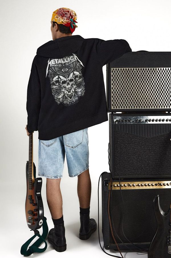 Medicine Bluza Medicine za muškarce, boja: crna, s kapuljačom, s tiskom