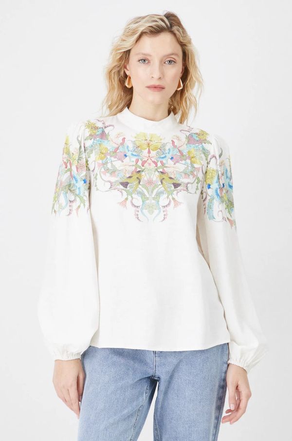 Medicine Bluza Medicine za žene, boja: bež, s tiskom