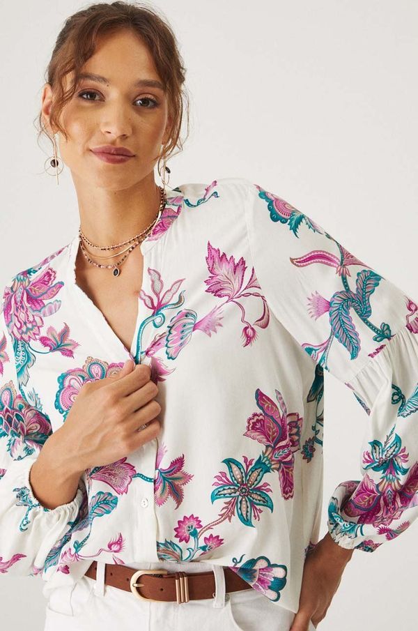 Medicine Bluza Medicine za žene, boja: bež, s uzorkom