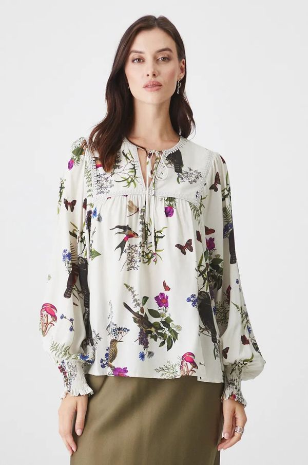 Medicine Bluza Medicine za žene, boja: bež, s uzorkom