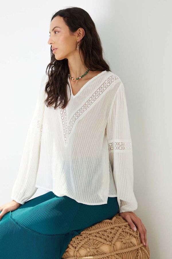 Medicine Bluza Medicine za žene, boja: bijela, bez uzorka