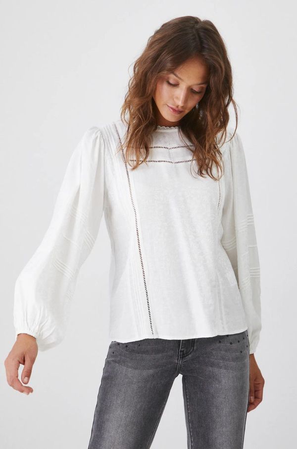 Medicine Bluza Medicine za žene, boja: bijela, cvjetni uzorak