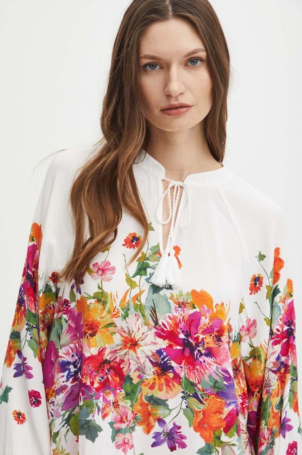 Medicine Bluza Medicine za žene, boja: bijela, s uzorkom