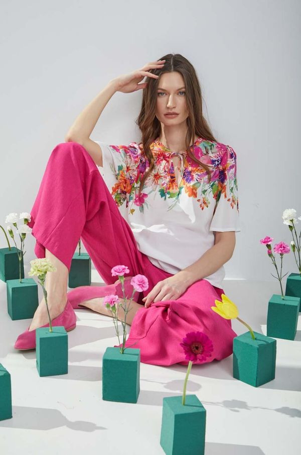 Medicine Bluza Medicine za žene, boja: bijela, s uzorkom