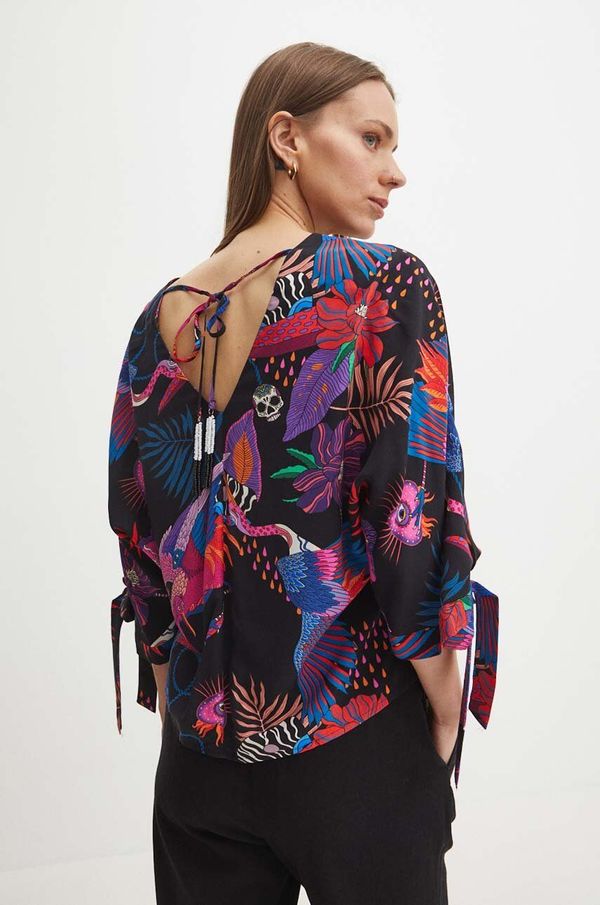 Medicine Bluza Medicine za žene, boja: crna, s uzorkom