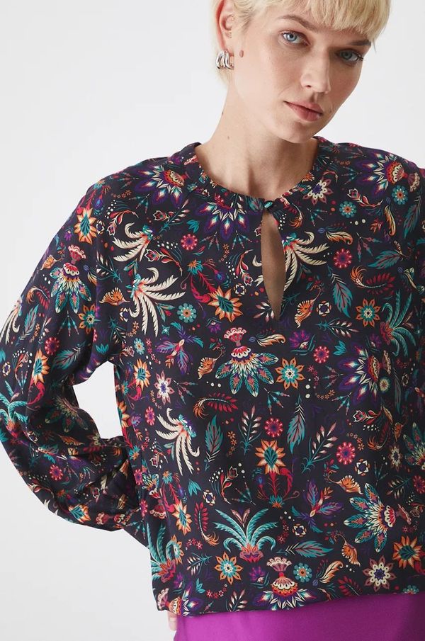 Medicine Bluza Medicine za žene, boja: crna, s uzorkom