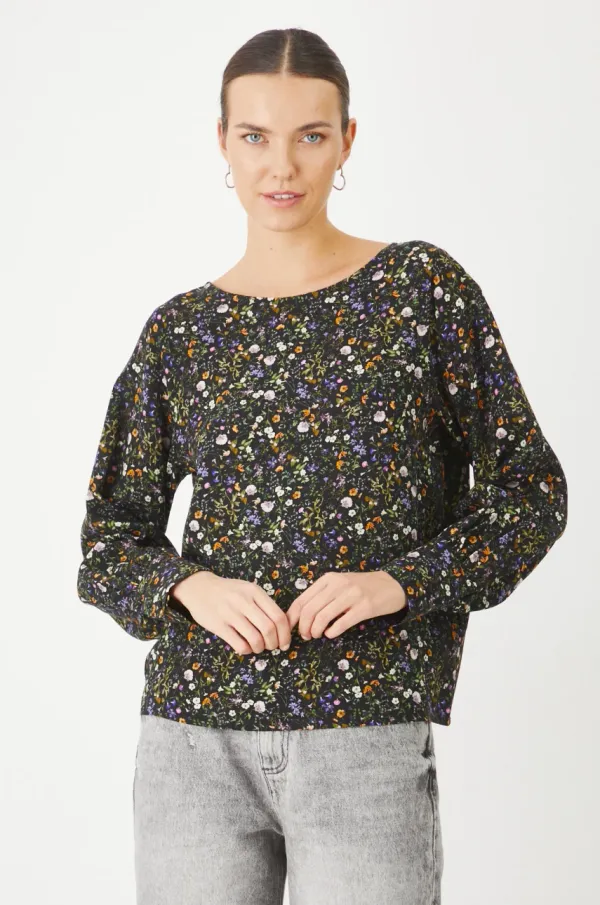 Medicine Bluza Medicine za žene, boja: crna, s uzorkom