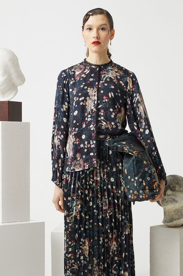 Medicine Bluza Medicine za žene, boja: crna, s uzorkom