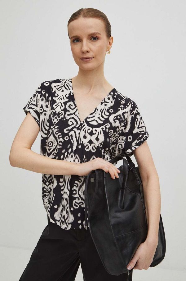 Medicine Bluza Medicine za žene, boja: crna, s uzorkom