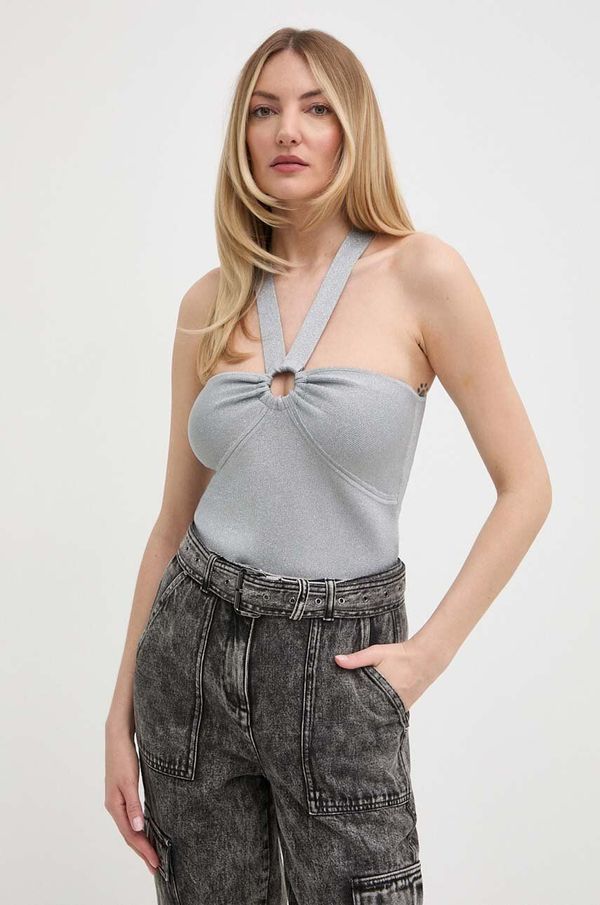 MICHAEL Michael Kors Bluza MICHAEL Michael Kors za žene, boja: srebrna, s uzorkom