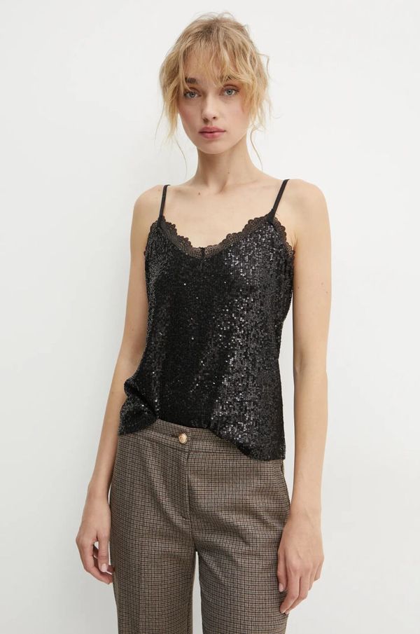 Morgan Bluza Morgan BAIA za žene, boja: crna, s uzorkom, BAIA