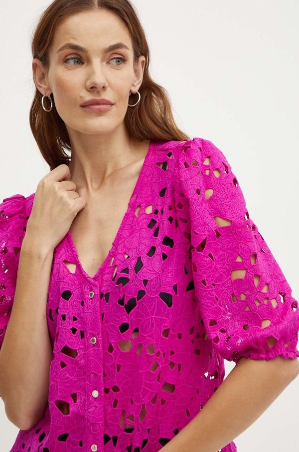 Morgan Bluza Morgan CHEB za žene, boja: ružičasta, bez uzorka, CHEB