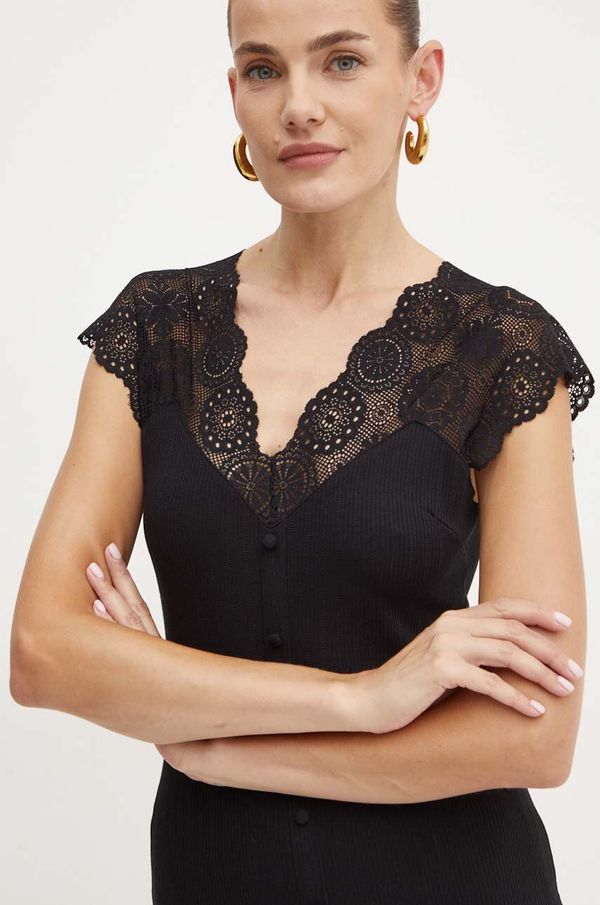 Morgan Bluza Morgan DELOR za žene, boja: crna, bez uzorka, DELOR