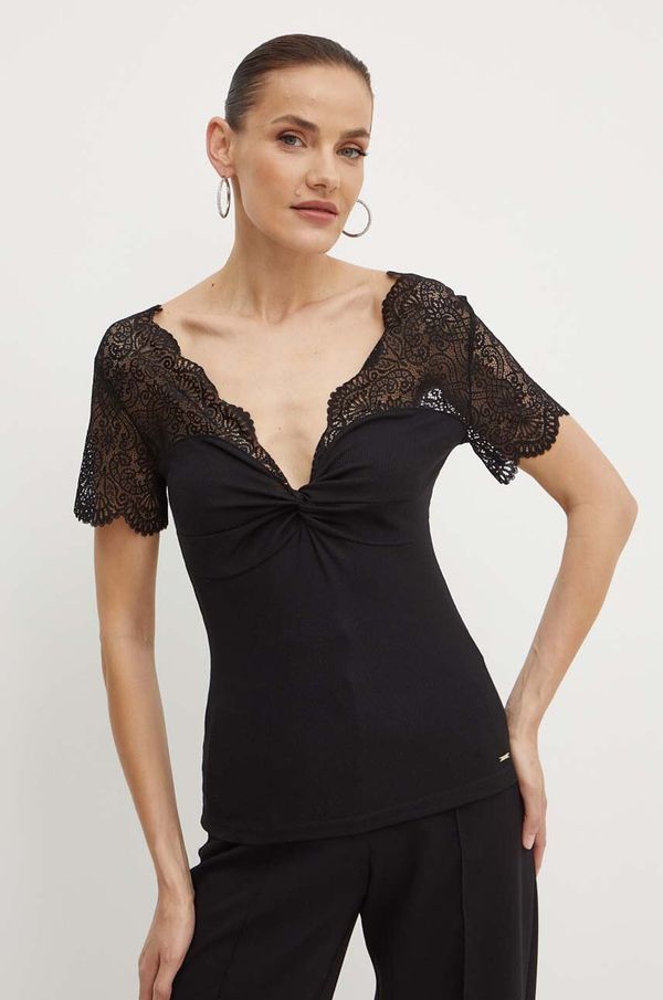 Morgan Bluza Morgan DENNY za žene, boja: crna, bez uzorka, DENNY