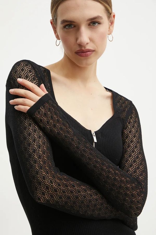 Morgan Bluza Morgan MBOGOS za žene, boja: crna, bez uzorka, MBOGOS