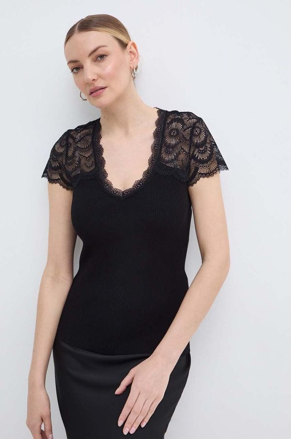 Morgan Bluza Morgan MSTACY boja: crna, bez uzorka, MSTACY