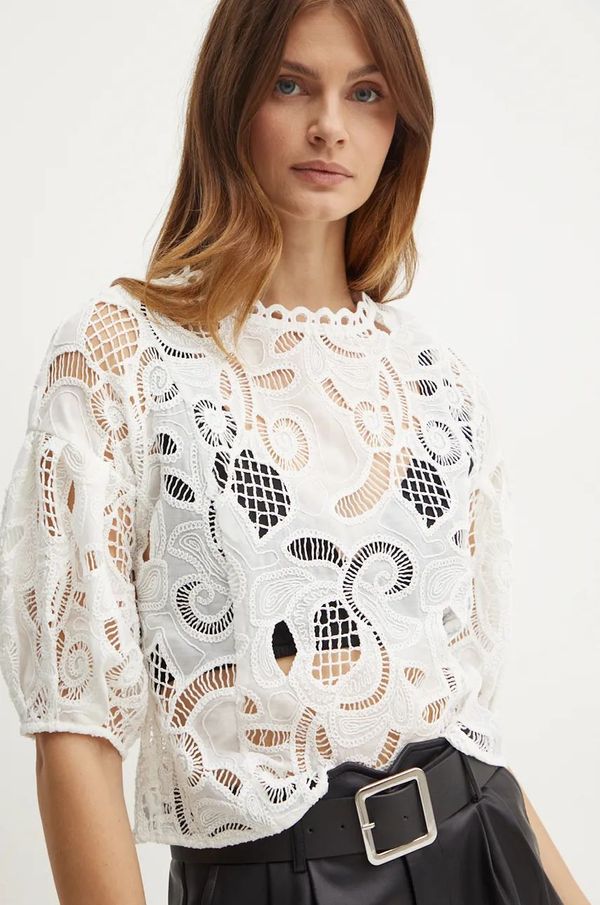 Morgan Bluza Morgan OCHIMIN za žene, boja: bijela, cvjetni uzorak