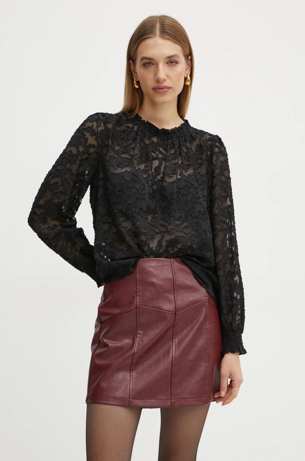 Morgan Bluza Morgan OJOUR za žene, boja: crna, bez uzorka, OJOUR