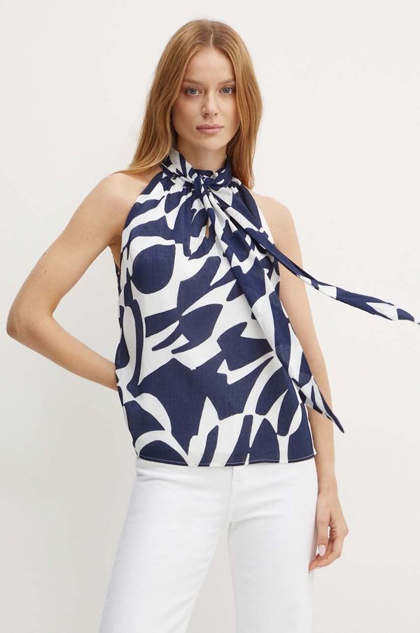 Morgan Bluza Morgan OPLUM.F za žene, boja: tamno plava, s uzorkom, OPLUM.F