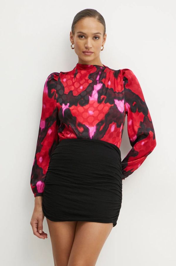 Morgan Bluza Morgan ORIEU.F za žene, boja: crvena, s uzorkom, ORIEU.F