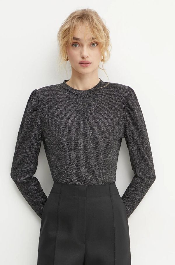 Morgan Bluza Morgan TAYLOR za žene, boja: crna, s uzorkom, TAYLOR