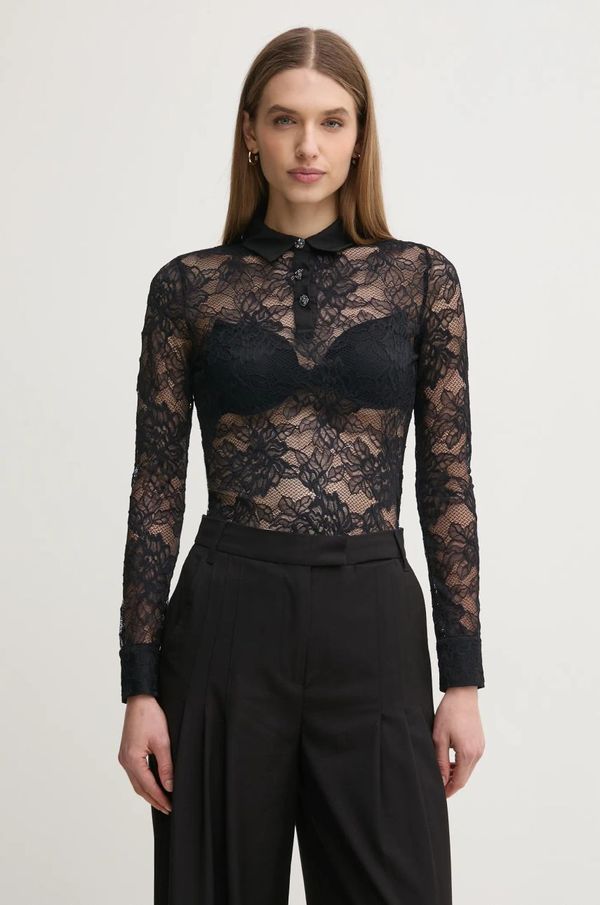 Morgan Bluza Morgan TELO za žene, boja: crna, s uzorkom, TELO