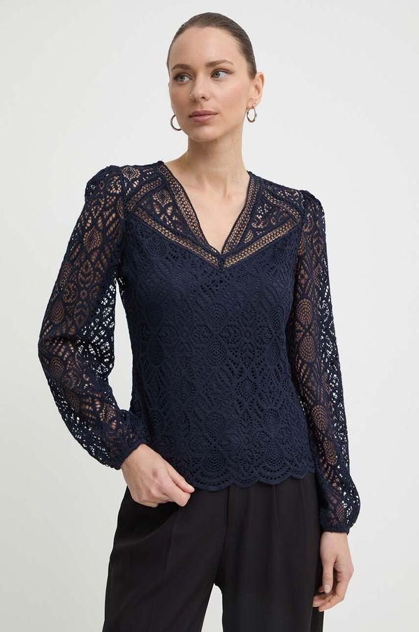 Morgan Bluza Morgan TOULI za žene, boja: tamno plava, s uzorkom, TOULI