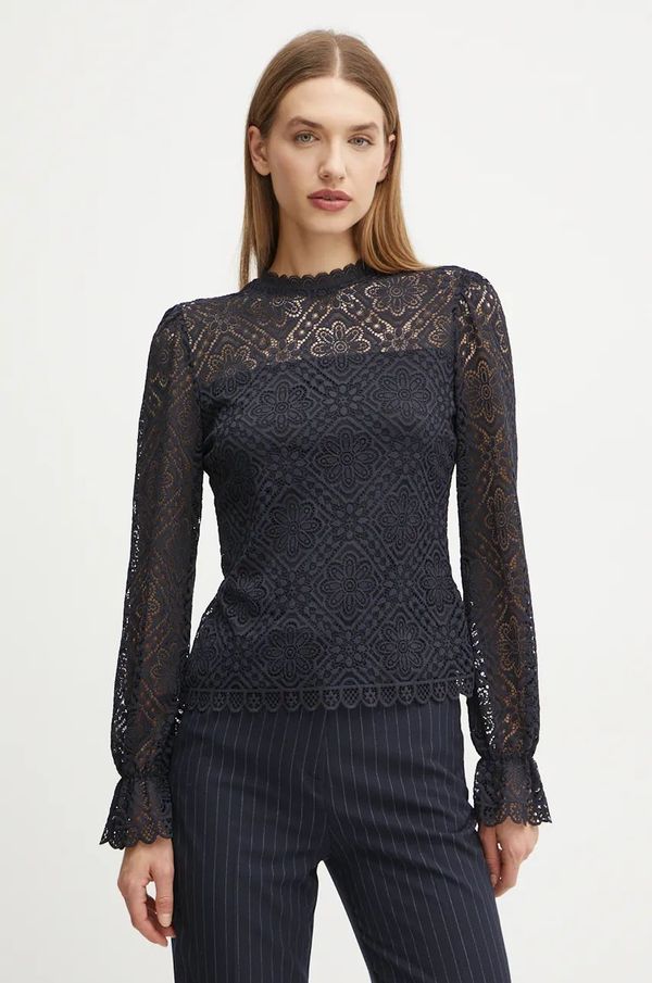 Morgan Bluza Morgan TYRIA za žene, boja: tamno plava, bez uzorka, TYRIA