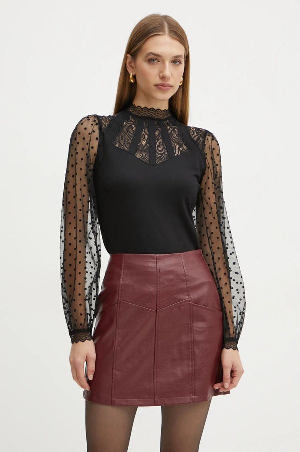 Morgan Bluza Morgan za žene, boja: crna, bez uzorka