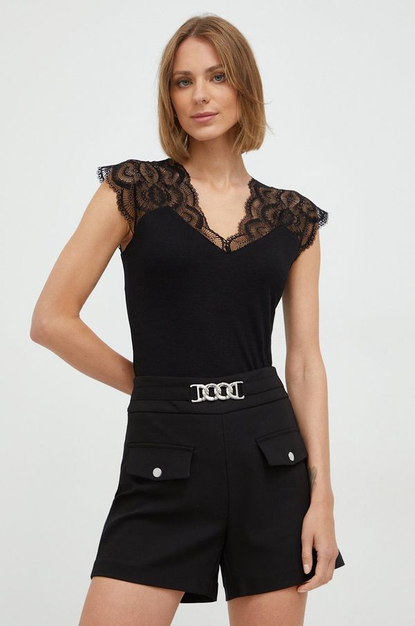 Morgan Bluza Morgan za žene, boja: crna, glatka