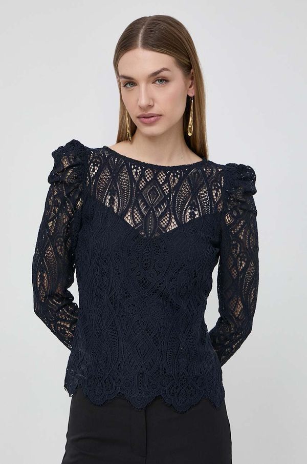 Morgan Bluza Morgan za žene, boja: tamno plava, bez uzorka